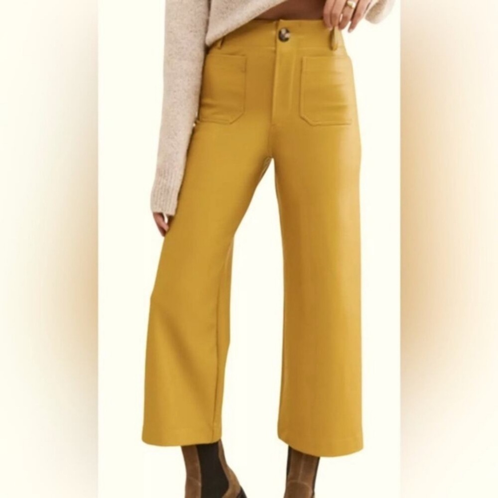 Maeve Colette Faux Leather Crop Pants
Size 33